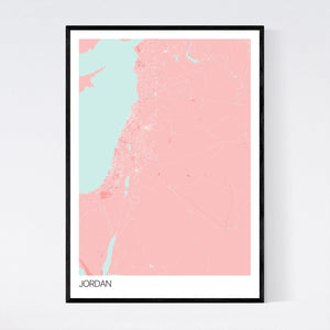 Jordan Country Map Print