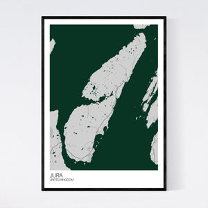 Jura Island Map Print