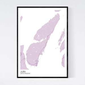 Jura Island Map Print
