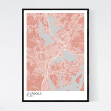 Load image into Gallery viewer, Jyväskylä City Map Print