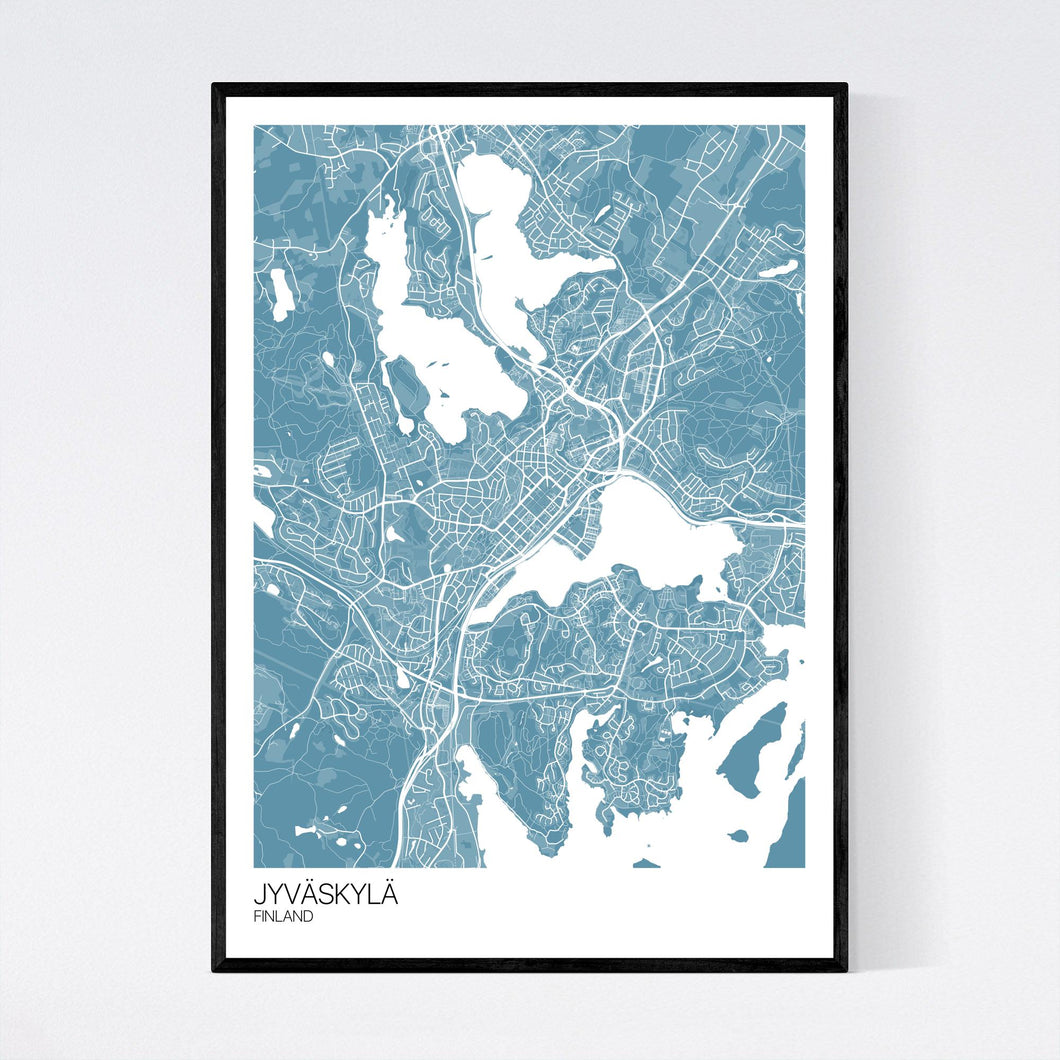 Jyväskylä City Map Print