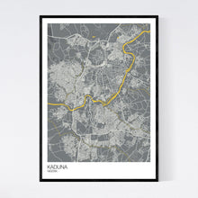 Load image into Gallery viewer, Kaduna City Map Print