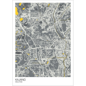 Map of Kajang, Malaysia