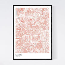 Load image into Gallery viewer, Kajang City Map Print