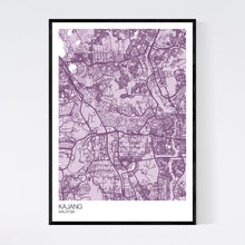 Load image into Gallery viewer, Kajang City Map Print