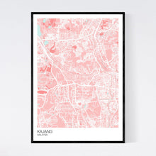 Load image into Gallery viewer, Kajang City Map Print