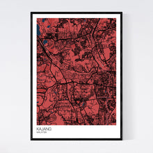 Load image into Gallery viewer, Kajang City Map Print