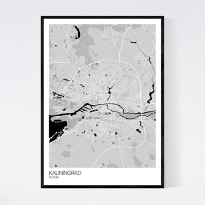 Kaliningrad City Map Print
