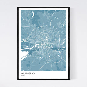 Kaliningrad City Map Print