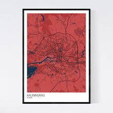Load image into Gallery viewer, Kaliningrad City Map Print