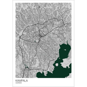 Map of Kampala, Uganda