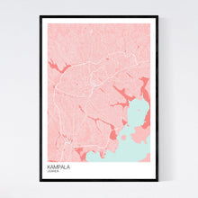 Load image into Gallery viewer, Kampala City Map Print