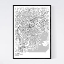 Load image into Gallery viewer, Kampala City Map Print