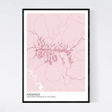 Load image into Gallery viewer, Kananga City Map Print