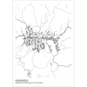 Map of Kananga, Democratic Republic of the Congo