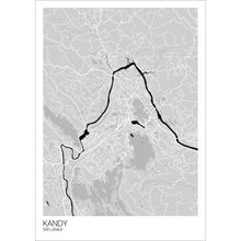 Load image into Gallery viewer, Map of Kandy, Sri Lanka