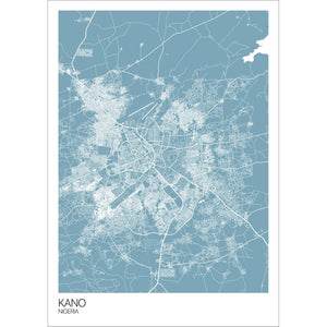 Map of Kano, Nigeria
