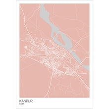 Load image into Gallery viewer, Map of Kanpur, India