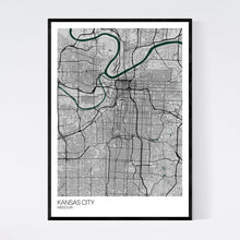 Load image into Gallery viewer, Kansas City City Map Print