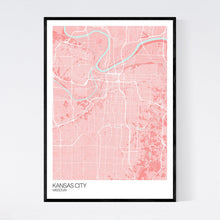 Load image into Gallery viewer, Kansas City City Map Print