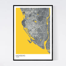 Load image into Gallery viewer, Kaohsiung City Map Print