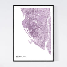 Load image into Gallery viewer, Kaohsiung City Map Print