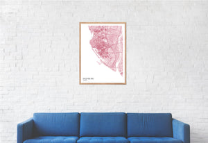 Map of Kaohsiung, Taiwan