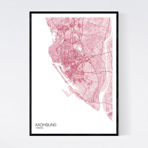 Map of Kaohsiung, Taiwan