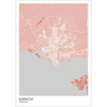 Load image into Gallery viewer, Map of Karachi, Pakistan