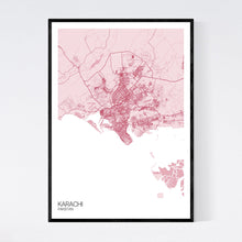 Load image into Gallery viewer, Karachi City Map Print