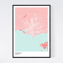 Load image into Gallery viewer, Karachi City Map Print