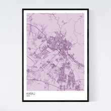 Load image into Gallery viewer, Karaj City Map Print