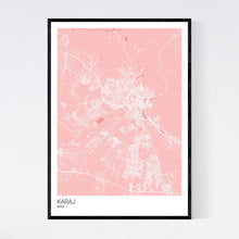 Load image into Gallery viewer, Karaj City Map Print