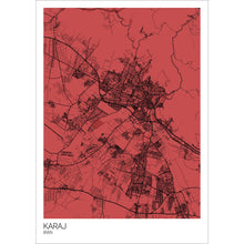 Load image into Gallery viewer, Map of Karaj, Iran