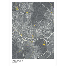 Load image into Gallery viewer, Map of Karlsruhe, Germany