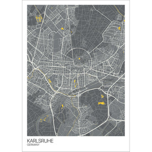Map of Karlsruhe, Germany