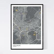 Load image into Gallery viewer, Map of Karlsruhe, Germany