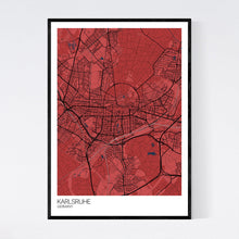 Load image into Gallery viewer, Karlsruhe City Map Print