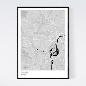 Kassel City Map Print