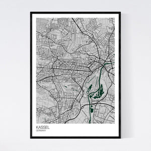 Kassel City Map Print
