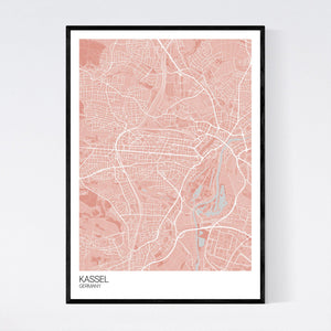 Kassel City Map Print
