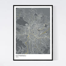 Load image into Gallery viewer, Kathmandu City Map Print