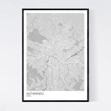 Load image into Gallery viewer, Kathmandu City Map Print
