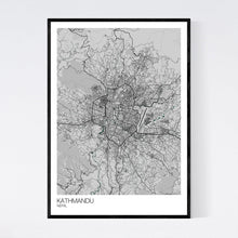 Load image into Gallery viewer, Kathmandu City Map Print