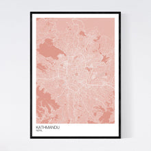 Load image into Gallery viewer, Kathmandu City Map Print