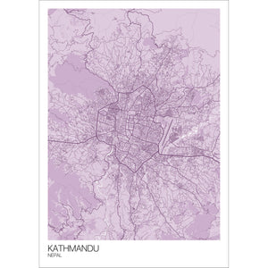 Map of Kathmandu, Nepal