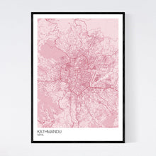 Load image into Gallery viewer, Kathmandu City Map Print