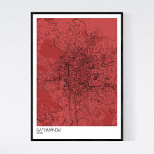 Load image into Gallery viewer, Kathmandu City Map Print
