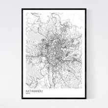 Load image into Gallery viewer, Kathmandu City Map Print