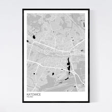 Load image into Gallery viewer, Katowice City Map Print